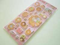 Kawaii Cute Puffy Funi Funi Stickers Sheet Sumikkogurashi San-x *Mister Donut (SE60402)