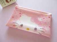 Kawaii Cute Hello Kitty 50th Anniversary Small Flat Vinyl Pouch Sanrio *Hello Kitty (38965)
