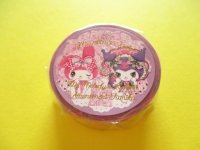 Kawaii Cute Masking Tape Sticker Sanrio Characters × 飴ノ森ふみか Amenomori Fumika Clothes Pin *My Melody & Kuromi (MT-84031)