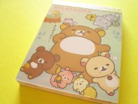 Kawaii Cute Mini Memo Pad Rilakkuma San-x *Minna de mampuku maku maku (MH22001-1)
