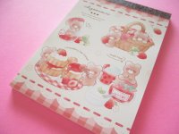 Kawaii Cute Large Memo Pad Kyowa *ichigomamire (34-239-Bear )