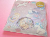 Kawaii Cute Sticker Flakes Sack Kamio Japan *Clear tea time  (221877)