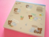 Kawaii Cute Square Memo Pad Rilakkuma San-x *Aokogu no otomari (MH23702)