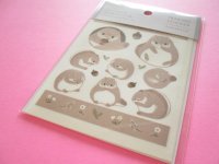 Kawaii Cute Tracing Die Cut Seals Set Kyowa *Japanese dwarf flying squirrel  (62-E67)