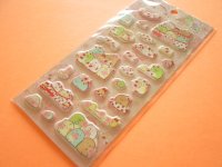 Kawaii Cute Puffy Stickers Sheet San-x *Sumikkogurashi ×Sakuma Strawberry milk candy (SE65001)