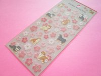 Kawaii Cute Stickers Sheet Cherry Blossom Gaia *Shiba & Cherry Blossom (466771-1)