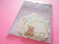 Kawaii Cute Wrapping Sticker Flakes Sack Loujene *Bear (LJP-WS-22 purple)