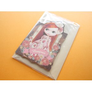 Photo: Kawaii Cute Blythe Greeting Message Card *Bonjour 