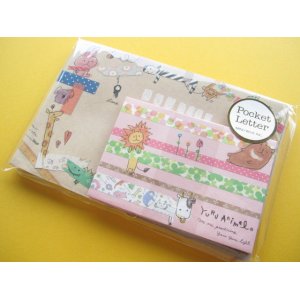 Photo: Kawaii Cute Mini Letter Set Mind Wave *YURU Animal (38129)