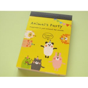 Photo: Kawaii Cute Mini Memo Pad Crux *Animal's Party (28560)