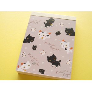 Photo: Kawaii Cute Mini Memo Pad San-x *Kutusita Nyanko (MM 29301-02)