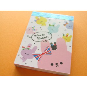 Photo: Kawaii Cute Mini Memo Pad Crux *World Rabbit (01862)