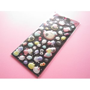 Photo: Kawaii Cute Puffy Sticker Sheet Q-LiA *Choco Maca (91412)