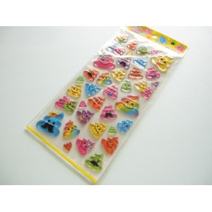 Photo: Kawaii Cute Candy Sticker Sheet Mind Wave *Poo (75539)