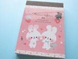 Photo: Kawaii Cute Mini Memo Pad Kamio Japan *Secret Rabbit (72024)