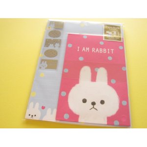 Photo: Kawaii Cute Letter Set Mind Wave * I am Rabbit vivid  (39912)