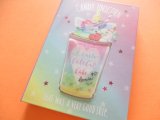 Photo: Kawaii Cute 流れるShiny Medium Memo Pad Q-LiA *Candy Unicorn (30168)