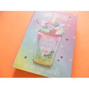 Photo: Kawaii Cute 流れるShiny Medium Memo Pad Q-LiA *Candy Unicorn (30168)