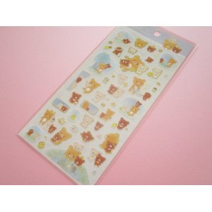 Photo: Kawaii Cute Sticker Sheet Rilakkuma San-x *Chairoikoguma and Starry Night (SE38702)