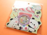 Photo: Kawaii Cute Sticker Flakes Sack Kamio Japan *Mochi Mochi Panda (24544）