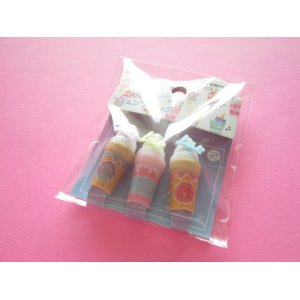 Photo: 3 pcs Kawaii Cute Parody Pencil Caps Set Crux *Yummy Ice (56792)