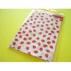 Photo: 10 pcs Kawaii Cute Strawberry Design Flat Paper  Bags Set *Size M