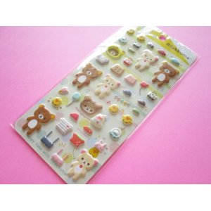 Photo: Kawaii Cute Funi Funi Stickers Sheet San-x *Rilakkuma (SE48603)