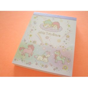 Photo: Kawaii Cute Mini  Memo Pad Sanrio *Little Twin Stars (Unicorn）