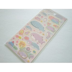 Photo: Kawaii Cute Stickers Sheet Jinbesan San-x *Jinbesan & Samesan (SE50501)