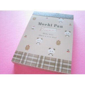 Photo: Kawaii Cute Mini Memo Pad Mochi Mochi Panda Kamio Japan *Mocha Cherry (41438)