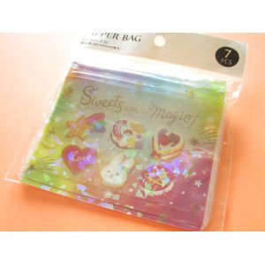 Photo: 7 pcs Kawaii Cute Zipper Bags Set amifa *Sweets Magic 