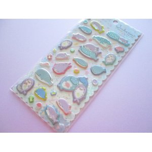 Photo: Kawaii Cute Funi Funi Aurora Stickers Sheet San-x *Jinbesan (SE51408)