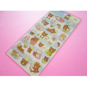 Photo: Kawaii Cute Character Message Stickers Sheet San-x *Rilakkuma (SE51602)