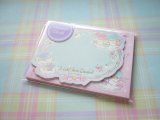 Photo: Kawaii Cute Mini Message Card Set Sanrio Original *Little Twin Stars (44255-1)