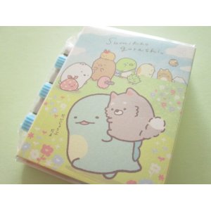 Photo: Kawaii Cute Patapata Mini Memo Pad Set Sumikkogurashi San-x *Playing with a puppy (MH08302)