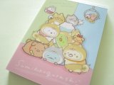 Photo: Kawaii Cute Large Memo Pad Sumikkogurashi San-x *Playing with a puppy (MH08201)