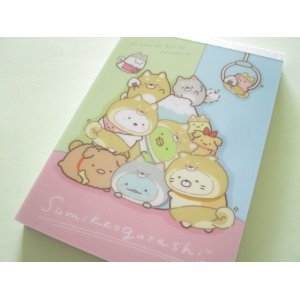 Photo: Kawaii Cute Large Memo Pad Sumikkogurashi San-x *Playing with a puppy (MH08201)