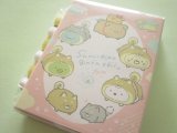 Photo: Kawaii Cute Patapata Mini Memo Pad Set Sumikkogurashi San-x *Playing with a puppy (MH08301)