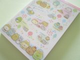 Photo: Kawaii Cute Large Memo Pad Sumikkogurashi San-x *Playing with a puppy (MH08202)