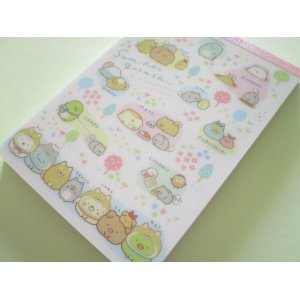 Photo: Kawaii Cute Large Memo Pad Sumikkogurashi San-x *Playing with a puppy (MH08202)