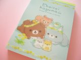 Photo: Kawaii Cute Large Memo Pad Rilakkuma San-x *Dandelion and Twin Hamsters (MH08501)