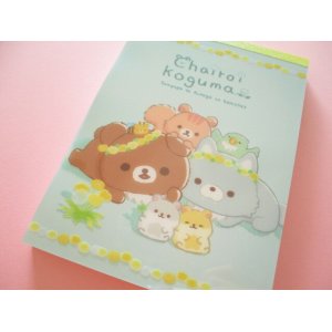 Photo: Kawaii Cute Large Memo Pad Rilakkuma San-x *Dandelion and Twin Hamsters (MH08501)