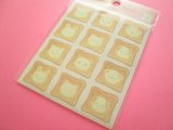 Photo: Kawaii Cute Masking Label Stickers Set Do-Best *Animal Toast A (LJP-ST-17-A)