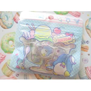 Photo: Kawaii Cute Summer Sticker Flakes Sack in Mini Zipper Case Sanrio Original *TUXEDO SAM (98847-2)