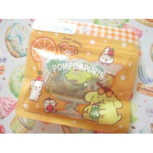 Photo: Kawaii Cute Summer Sticker Flakes Sack in Mini Zipper Case Sanrio Original *POMPOMPURIN (98816-2)