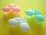 Photo: 3 pcs Kawaii Cute Mini Plastic Cases Set *Rainbow & Clouds