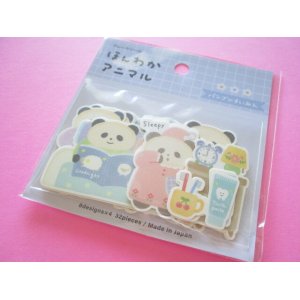 Photo: Kawaii Cute ほんわか Animal Sticker Flakes Sack Gaia *Pandaのすいみん (467542)