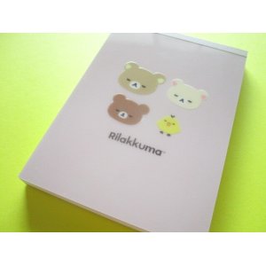 Photo: Kawaii Cute Large Memo Pad Rilakkuma San-x *New Basic Design (MH12602)