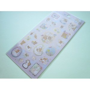 Photo: Kawaii Cute Sticker Sheet Rilakkuma San-x *Swan and Golden Flower (SE55701)