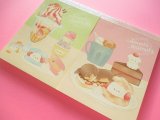 Photo: 2 pcs Kawaii Cute Large Memo Pad Kyowa *Sweets Animal (34-082)